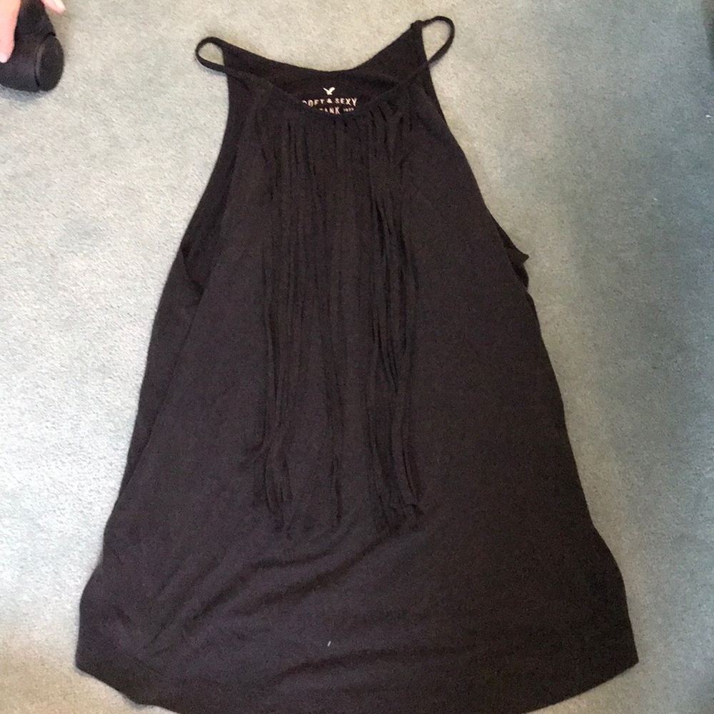 Black tank top